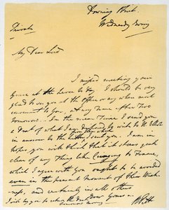 Brief van William Pitt de Jongere, oktober 1790 door William Pitt