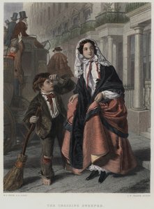 De Straatveger door William Powell (after) Frith