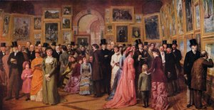 Privé bezichtiging in de Koninklijke Academie, 1881, 1883 1935 door William Powell Frith