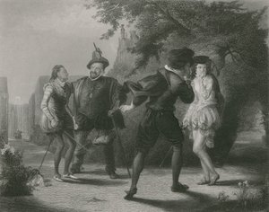 Het duel, Driekoningenavond door William Powell Frith