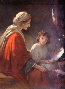 Maria en het Kind Jezus, Lucas ii, 39, 40 door William Pratt