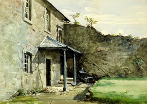 De veranda, Mains Kasteel of binnenplaats met veranda, Mains Kasteel door William Proudfoot