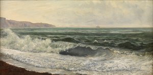 Ruw weer, West Bay, Dorset door William Pye