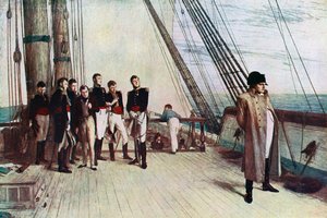Napoleon aan boord van de Bellerophon, 1815, 1880 door William Quiller Orchardson