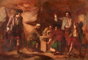 Prins Charles Edward en de Catherans door William Quiller Orchardson