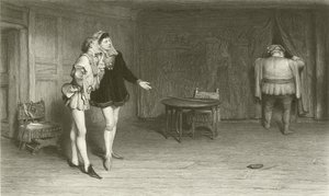 Prins Hendrik Poins en Falstaff door William Quiller Orchardson