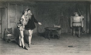Prins Hendrik, Poins, en Falstaff. Koning Hendrik IV - Eerste Deel door William Quiller Orchardson
