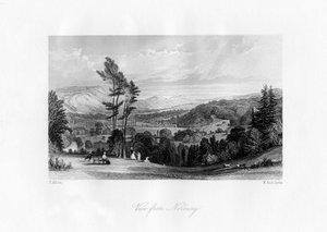 Een uitzicht vanuit Norbury, Surrey, 19e eeuw door William Radclyffe