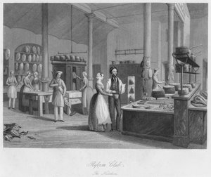 Reform Club. De keuken, ca. 1841