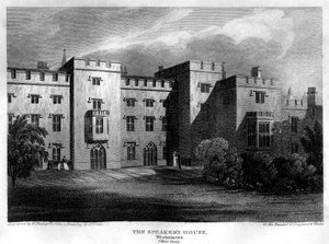 Het Huis van de Spreker, Westminster, Londen, 1815