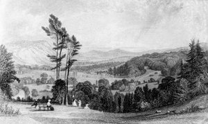 Uitzicht vanaf Norbury, Surrey, 19e eeuw
