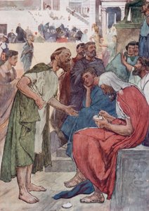Aristides en de burger (kleur litho)