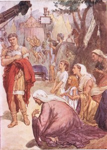 Coriolanus en de matrons van Rome, uit Plutarchus