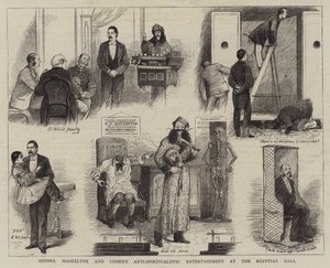 De Anti-Spiritualistische Show van Messrs Maskelyne en Cooke in de Egyptische Hal