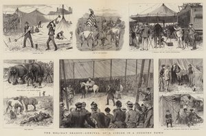 Het Vakantieseizoen, Aankomst van een Circus in een Dorp