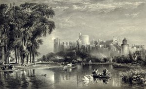 Kasteel Windsor vanuit het noordwesten door William Richardson