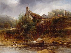 Oude watermolen, Noord-Wales