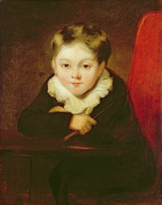 Portret van de zoon van de kunstenaar door William Robinson