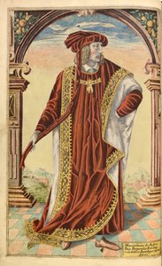 Keizer Maximiliaan I, uit Honor Military, and Civill, William Segar, uitgegeven door Robert Barker, Londen, 1602 door William Rogers