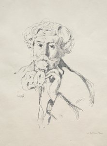 Edmond de Goncourt door William Rothenstein