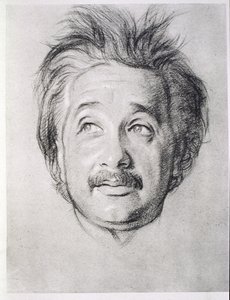 Portret van Albert Einstein (1879-1955)