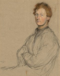 Portret van Charles Haselwood Shannon (1863-1937) door William Rothenstein