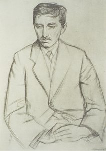 Portret van E.M. Forster (1879-1970) door William Rothenstein