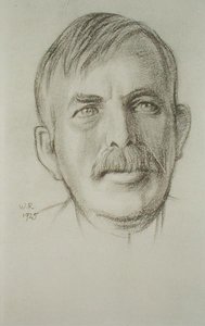 Portret van Sir Ernest Rutherford (1871-1937) door William Rothenstein
