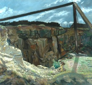 De oude steengroeve, Hawksworth door William Rothenstein
