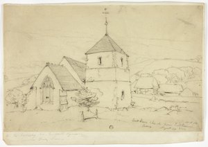 Eastdam Kerk bij Eastbourn Sussex door William Roxby Beverley