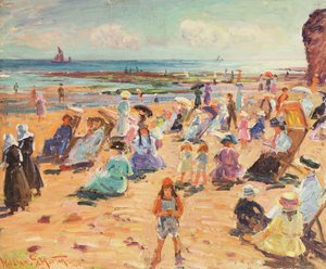Strandscène door William Samuel Horton