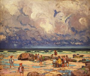 Kinderen op het strand (c.1910)