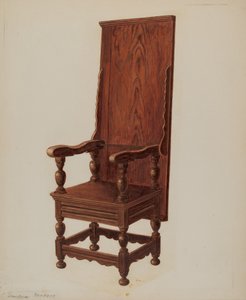 Jacobeaanse stoel-tafel door William Sanders