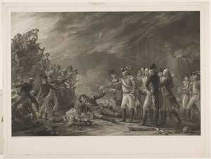 De uitval, gemaakt door het garnizoen van Gibraltar in de ochtend van 27 november 1781 door William Sharp