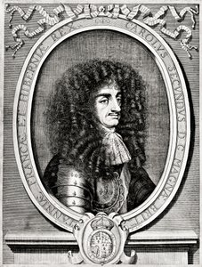 Karel II, koning van Groot-Brittannië en Ierland, 19e eeuw door William Sherwin