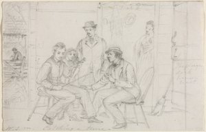 Een deuntje vangen, waarschijnlijk 1867 door William Sidney Mount