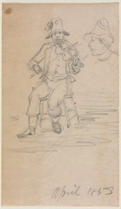 De vioolspelende bedelaar, 1853 door William Sidney Mount