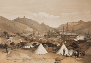 Balaclava. Uitzicht op de Zee door William Crimea Simpson
