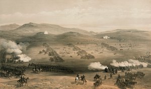 De Charge van de Lichte Brigade bij de Slag van Balaclava, 25 oktober 1854, 19e eeuw door William Crimea Simpson