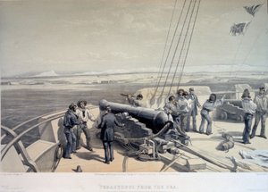 Uitzicht op Sebastopol vanaf de zee, 1855