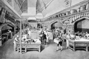 Keuken van Windsor Castle met Kerstmis, 1894 door William Crimea Simpson