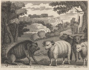 Het Wilde Zwijn en de Ram door William Skelton