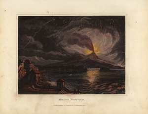 Uitbarsting van de Vesuvius in de 19e eeuw door William Smellie