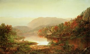 Scène nabij Grafton, West Virginia door William Sonntag
