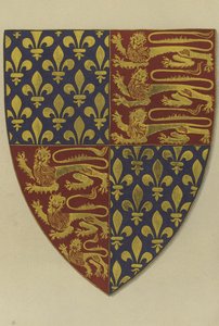 Wapens van koning Edward III, van zijn graf in Westminster Abbey Church door William St John Hope