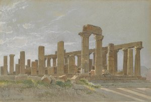 Girgenti De Tempel van Juno Lacinia in Agrigentum