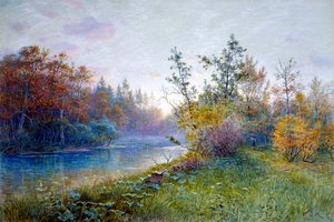 Molen Dam in Traunstein, 1894 door William Stanley Haseltine