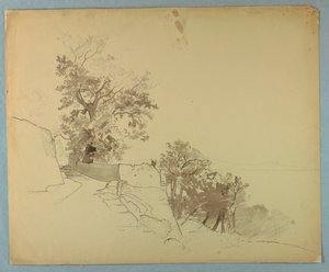 Studie van landschap door William Stanley Haseltine