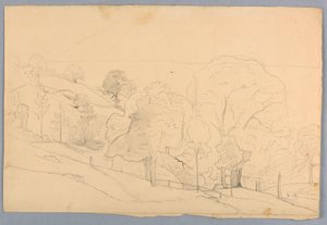 Studie van landschap door William Stanley Haseltine