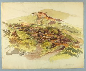 Studie van Landschap, Baveno, Lago Maggiore, Italië